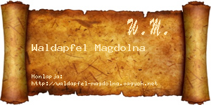 Waldapfel Magdolna névjegykártya